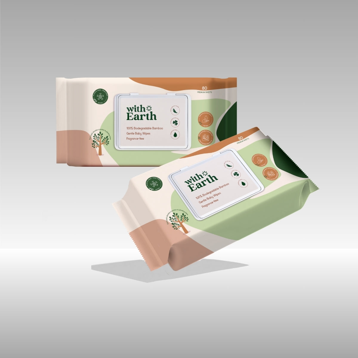 100% Biodegradable Bamboo Gentle Baby Wipes | Fragrance-free